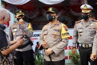 Kapolda Jateng Irjen Pol Ahmad Luthfi langsung mengecek kesiapan anggota Pospam di Mertoyudan, Kabupaten Magelang, Polres Magelang, di Hotel Artos Magelang, Jumat Siang (14/5/21). 