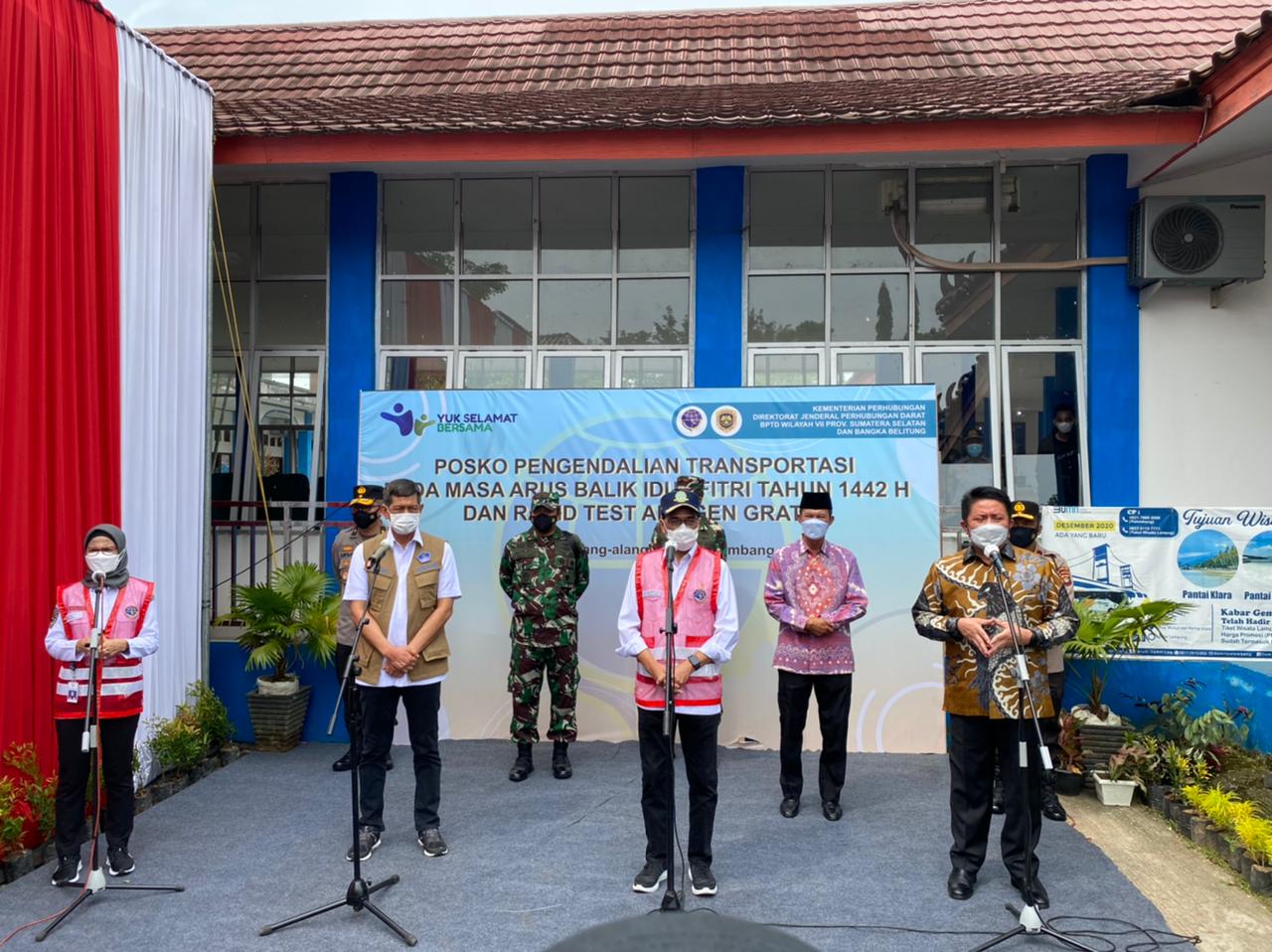 Menhub dan Kepala BNPB Pusat Puji Keseriusan Sumsel Turunkan Angka Penyebaran COVID-19
