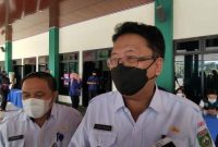 Kepala Dinas Pendidikan Provinsi Sumsel, Riza Pahlevi, Rabu (9/6/2021) saat diwawancarai di sela acara pembukaan Lomba Kompetensi Siswa di Asrama Haji.