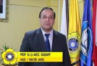 Rektor Universitas Sriwijaya (Unsri), Prof Dr H Anis Saggaf MSCE