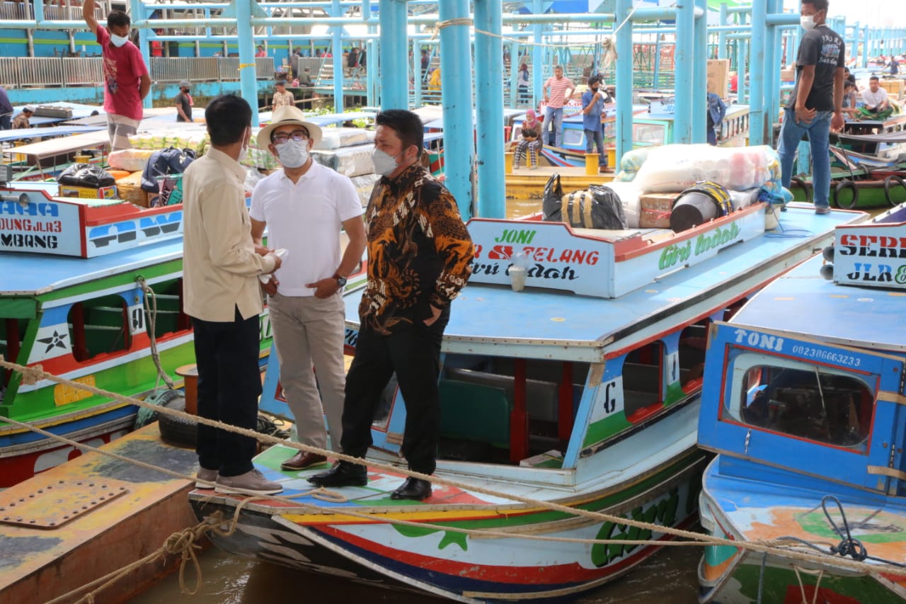 Herman Deru dan Kang Emil Tinjau Lokasi Islamic Center, Pasar Cinde dan Bantaran Sungai Musi
