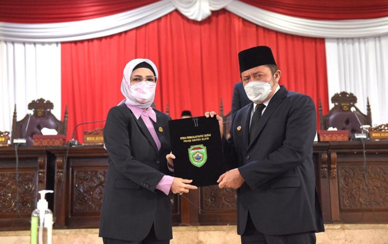 Keputusan bersama ditandatangani dalam Rapat Paripurna ke XXX (30) DPRD Sumsel dengan Agenda Penyampaian Laporan Hasil Pembahasan dan Penelitian Panitia Khusus (Pansus) terhadap 9 Raperda Provinsi Sumsel (7/6/2021), 