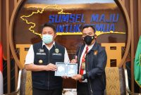 Gubernur Sumatera Selatan (Sumsel)  H Herman Deru memberikan apresiasinya kepada Kapolres OKI dan jajaran atas kinerjanya selama ini. 