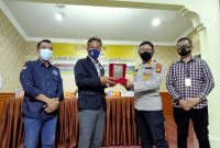 Kapolres Ogan ilir menerima silaturahmi insan pers Ogan ilir