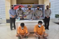 Polres Musi Banyuasin saat konferensi pers 