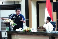 Gubernur H Herman Deru Pimpin Pertemuan Advokasi Rencana Pemanfaatan Pelabuhan Tanjung Carat