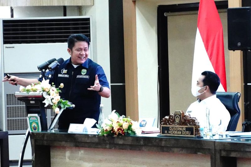 Gubernur H Herman Deru Pimpin Pertemuan Advokasi Rencana Pemanfaatan Pelabuhan Tanjung Carat   