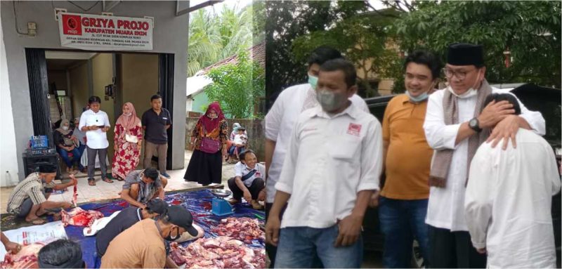 Penyembelihan Kurban Ormas Projo Dihadiri PJ Bupati Muaraenim