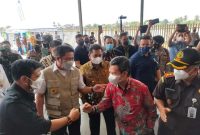 Ketua Dewan Perwakilan Rakyat Daerah (DPRD) Kabupaten Ogan Ilir, Suharto menghadiri Kick Off Food Estate “Petani Bela Negara” Agrosolution, bertempat di Kecamatan Pemulutan, Jumat (28/05/2021).