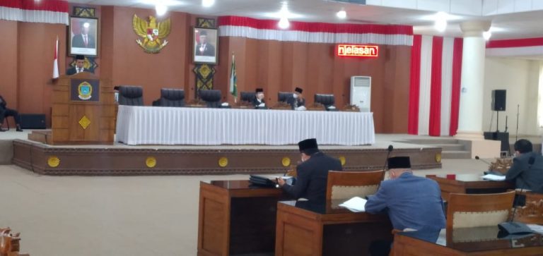 Paripurna, Jawaban Bupati Terhadap Pandangan Umum Fraksi atas LKPJ