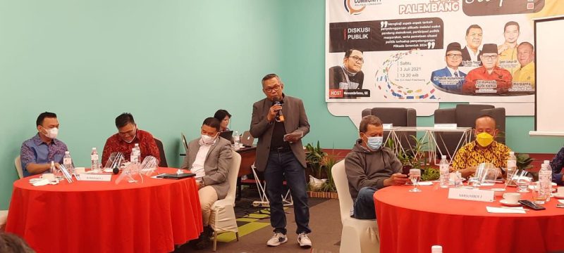 Community Political Consultant (CPC) menggelar diskusi publik yang mengusung tema  “Pemimpin Ideal Palembang, Siapo” bertempat di The Zuri Hotel, Radial Palembang, Sabtu (3/7).