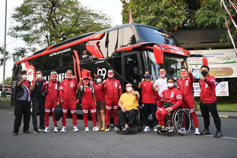 Kontingen Indonesia yang akan berlaga di ajang Paralimpiade Tokyo 2020 mulai melakukan perjalanan ke Jepang. Pelepasan keberangkatan rombongan pertama tim Indonesia dilakukan oleh Ketua Umum NPC Indonesia Senny Marbun
