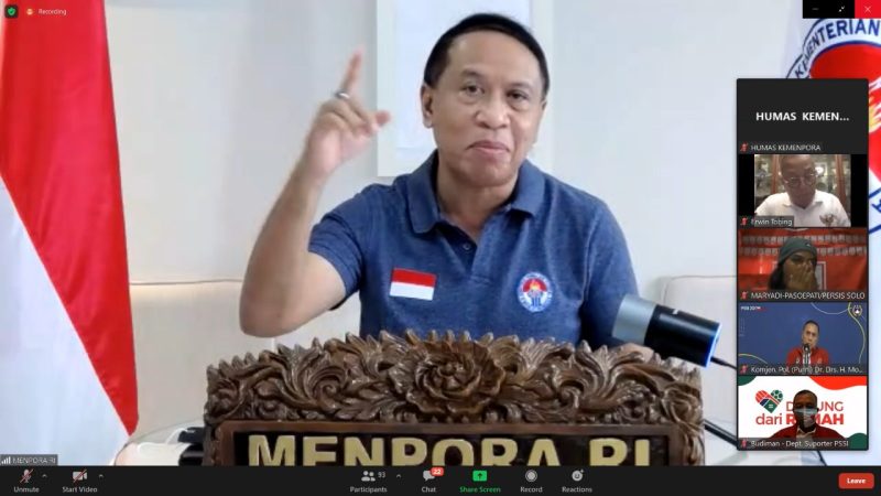 Menpora, Zainudin Amali