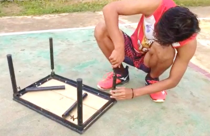 Mahasiswa itu bernama Aditya Joko Pratama dan Choirul Candra yang menciptakan alat inovasi modifikasi untuk olahraga atau Backhand Service Kit (BS-Kit) dan Pylometric Jump Box Portable (PJB).