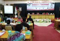 Dirjen Bimas Hindu, Dr  Tri Handoko Seto SS MSc saat membuka sekaligus sebagai Keynote Speaker kegiatan Seminar Nasional Sekolah Tinggi Hindu Dharma Klaten Jawa Tengah