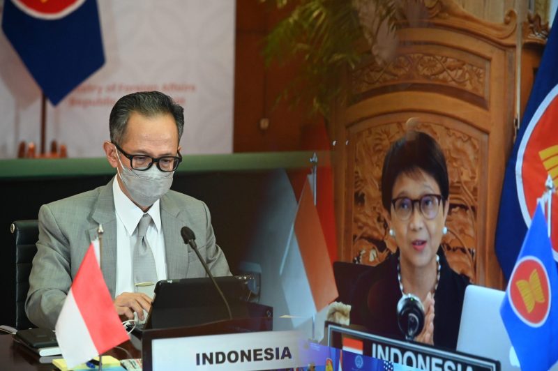 Menlu RI telah menghadiri Pertemuan Menlu ASEAN-AS, yang diselenggarakan secara virtual pada tanggal 4 Agustus 2021