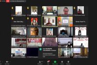 Dirjen Pol dan PUM Bahtiar saat memberi sambutan pada gelaran Parade Budaya Nusantara dan Perlombaan Tiktok Prokes 5M