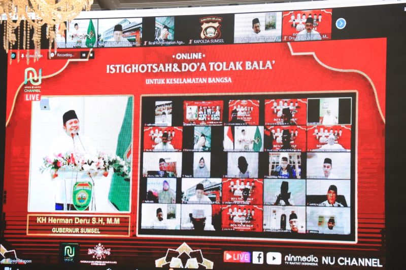 Hadiri Istighotsah PWNU, Herman Deru Ajak Warga Sumsel EratkanTali Silaturahmi