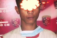 Pelaku pencurian kabel panel milil PT Waskita Karya, Kiki Pernando Wibowo (21) warga Jalan Gubernur HA Bastari, Kecamatan Jakabaring, Palembang