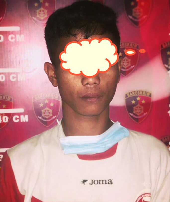 Pelaku pencurian kabel panel milil PT Waskita Karya, Kiki Pernando Wibowo (21) warga Jalan Gubernur  HA Bastari, Kecamatan Jakabaring, Palembang 