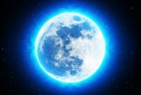 Ilustrasi Blue Moon atau Bulan Biru (photo Ist) 