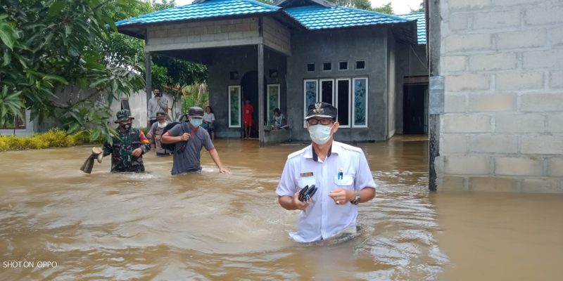 Kondisi banjir yang menggenangi rumahw arga di Kabupaten Katingan, Kalimantan Tengah (sumber foto: BPBD Kabupaten Katingan)