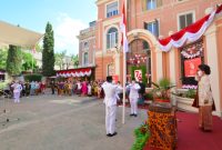 Peringatan Detik-Detik Proklamasi Kemerdekaan Indonesia di KBRI Roma pada Selasa (17/08)