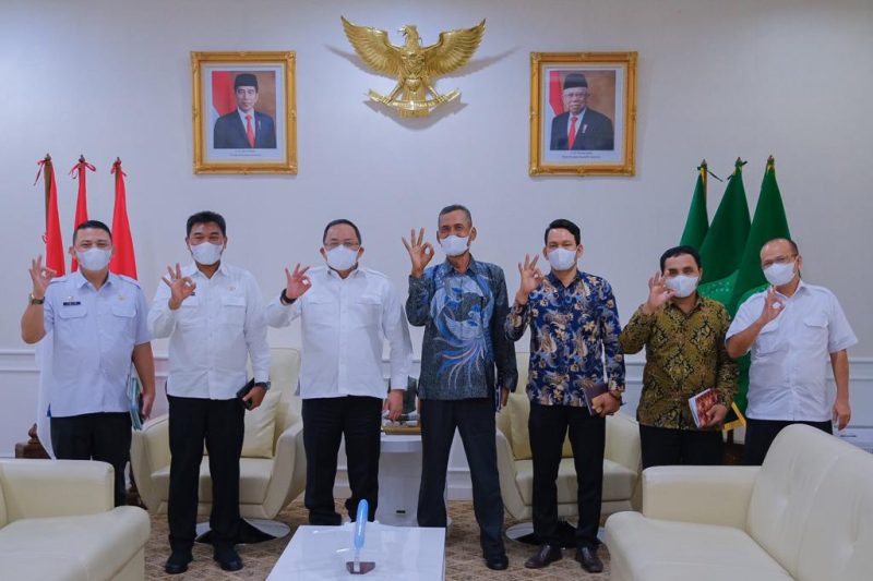 Ketua Asosiasi UPPB Provinsi Sumsel Jumirin saat audiensi dengan Bupati Muba, Selasa (3/8) di Ruang Bupati Muba