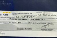 Bilyet Giro yang diserahkan Heryanty