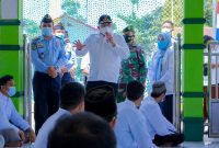 Bupati Musi Banyuasin Dodi Reza Tinjau Vaksinasi Warga Binaan Lapas Sekayu