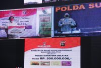 Sidomuncul Salurkan Bantuan Beras Senilai Rp500 Juta ke Polda Sumsel