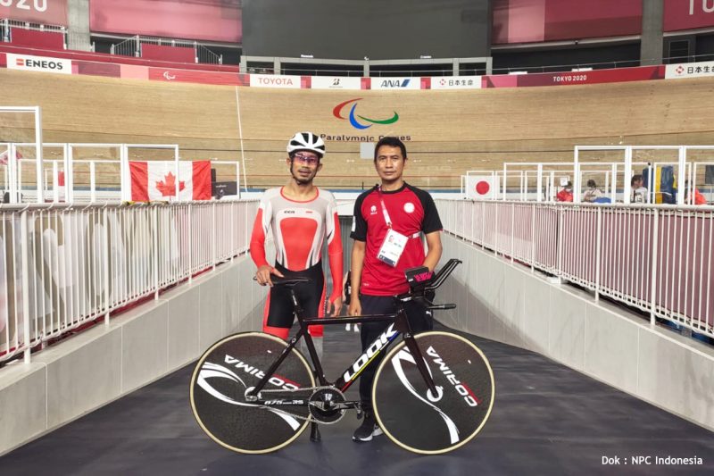 Atlet para balap sepeda Indonesia Muhammad Fadli Imammuddin di ajang Paralimpiade Tokyo 2020 (sumber foto: NPC Indonesia)