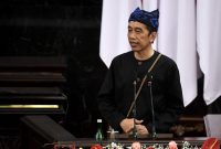 Presiden Joko Widodo dalam pidatonya pada Sidang Tahunan MPR RI dan Sidang Bersama DPR RI dan DPD RI dalam rangka HUT ke-76 Proklamasi Kemerdekaan RI