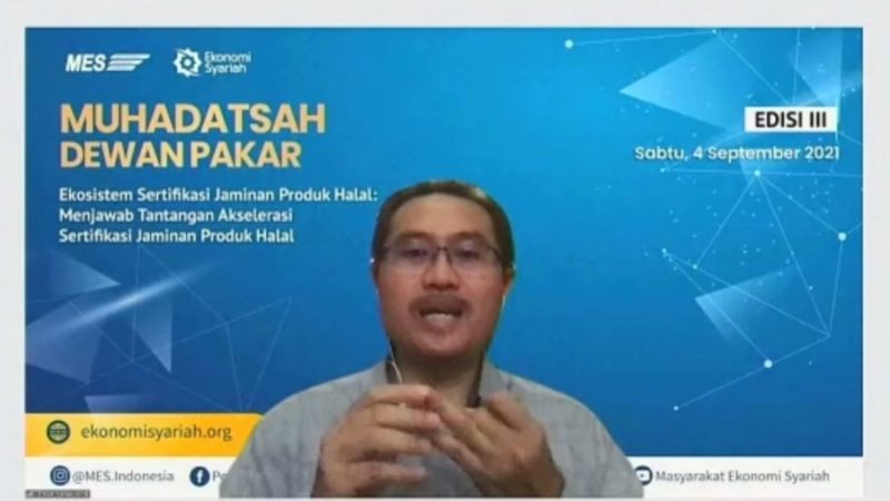 Muhadatsah Dewan Pakar Masyarakat Ekonomi Syariah (MES) Edisi Ketiga, di Jakarta, Sabtu (4/9).