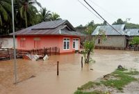 Sebanyak 76 unit rumah terendam banjir di wilayah Boalemo, Provinsi Gorontalo, Kamis (9/9) pukul 12.00 WITA