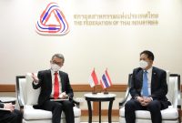 Pertemuan Duta Besar Indonesia untuk Thailand, Rachmat Budiman bersama Ketua Federation of Thai Industries (FTI)