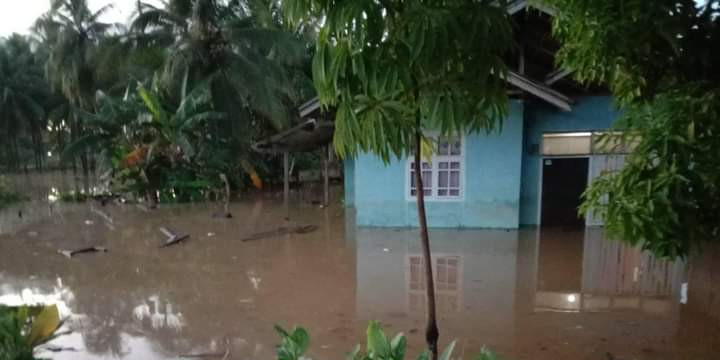 Banjir di Kabupaten Bolaang Mongondow, Provinsi Sulawesi Utara, terjadi pada Rabu (22:9). (BPBD Kabupaten Bolaang Mongondow)