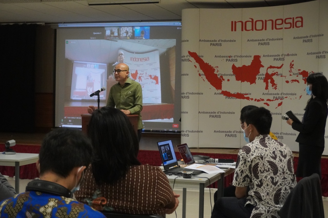 Pelajar doktor Indonesia di Prancis menggelar diskusi bertajuk “Journee des Doctorants Indonésiens (JDI) 2021” dengan mengangkat tema “bangkit”.
