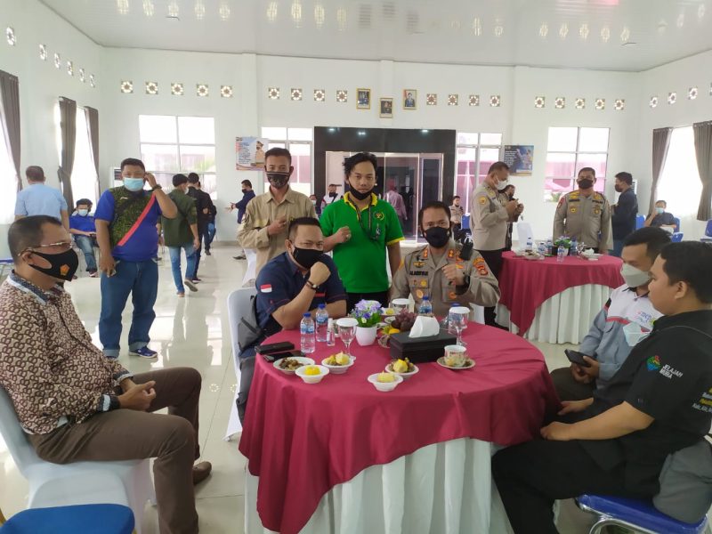 Kapolda Muba AKBP Alamsyah Peluppesy SH SIK MSi saat dijumpai pada acara Coffe Morning di Aula Alex Noerdin, Jumat (3/9/2021).