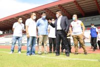 Gubernur Sumsel H Herman Deru meninjau kesiapan Infrastruktur jelang Piala Dunia U-20 di Gelora Sriwijaya Jakabaring Palembang.