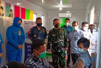 Jelang HUT 76, Lanal Palembang Genjot Vaksinasi COVID-19