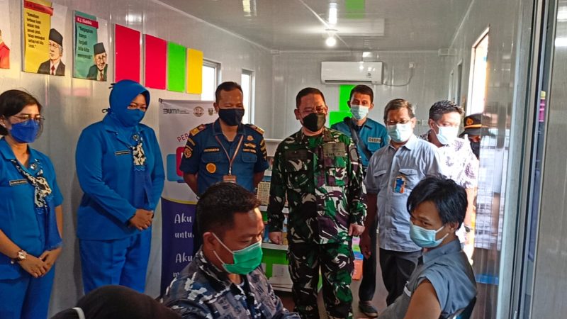 Jelang HUT 76, Lanal Palembang Genjot Vaksinasi COVID-19
