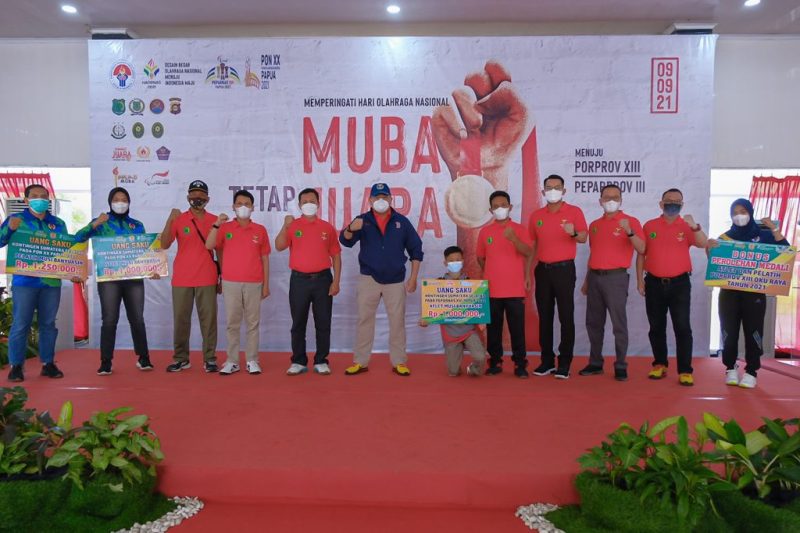 perayaan Hari Olahraga Nasional (HAORNAS) 2021 di Muba
