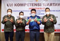 Gubernur Sumatera Selatan, H Herman Deru membuka kegiatan Uji Kompetensi Wartawan (UKW), ke-33 di Beston Hotel Palembang, Rabu, (15/09) pagi. 