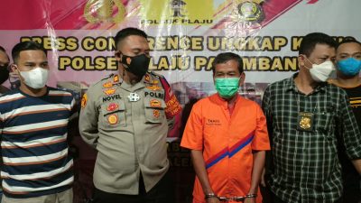 Kurang dari 24 jam, Kepolisian Sektor Plaju berhasil meringkus Fauzan [50] pelaku pembunuhan terhadap M Nur Badarudin bin Puasa [58] di lorong Pipa II RT 27 RW Kelurahan Plaju Darat, Kecamatan Plaju, Palembang,