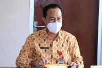 Sekda Pemkot Prabumulih, Elman ST saat memberikan keterangan kepada awak media, Selasa (31/8/2021).