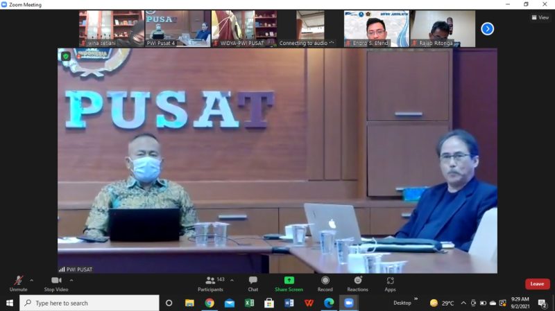 Safari Jurnalistik Indonesia PWI Pusat dengan tema “Masa Depan Media Pascadigitalisasi Televisi dan Era 5G, Kamis (2/9)