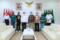 CEO Ayo Jalan-jalan Indonesia, Muhammad Syafa'at saat beraudiensi langsung dengan Bupati Muba Dr H Dodi Reza Alex Noerdin Lic Econ MBA, Senin [20/9/2021].