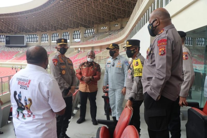 Sebanyak 9.986 orang pasukan TNI-Polri dikerahkan untuk pengamanan Pekan Olahraga Nasional (PON) XX di Papua.