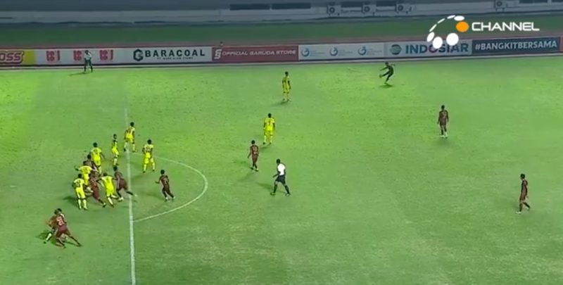 Sriwijaya FC saat menjamu Muba Babel United, Rabu (6/10) malam pada babak penyisihan grup Liga 2 Indonesia 2021